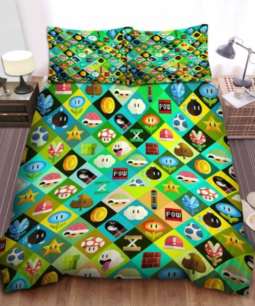 Colorful Gamer-Themed Bed Set – Fun & Cozy Bedding For Kids & Teens