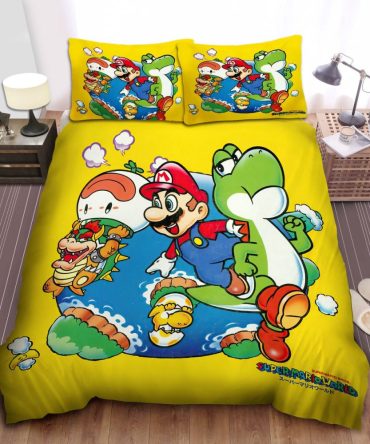 Super Mario Bedding Set - Fun & Cozy Kids Comforter With Pillowcases