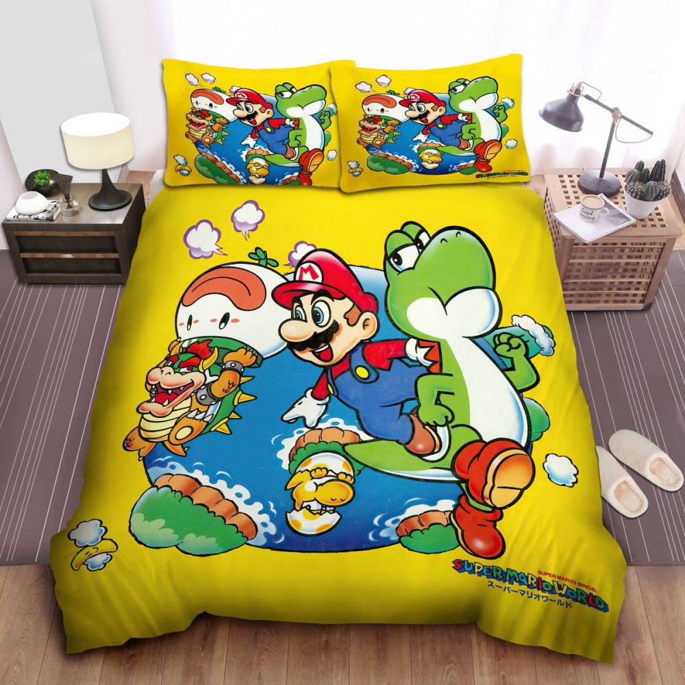 Super Mario Bedding Set - Fun & Cozy Kids Comforter With Pillowcases
