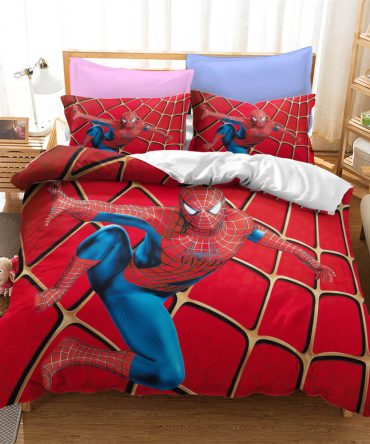 Vibrant Superhero Bedding Set – Twin/Full Size, Cozy & Durable, Kids' Favorite Design