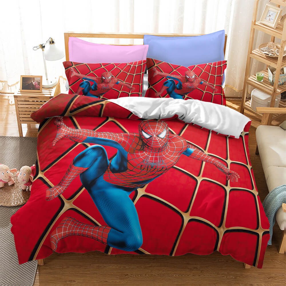 Vibrant Superhero Bedding Set – Twin/Full Size, Cozy & Durable, Kids' Favorite Design