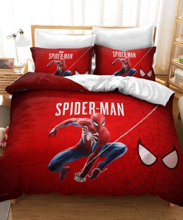 Spider-Man Bedding Set - Kids Twin/Full Size - Soft & Cozy Marvel Superhero Comforter & Pillowcases