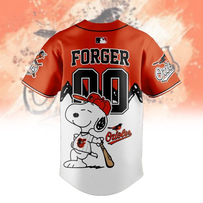 Customizable Orioles Baseball Jersey With Cartoon Design – Add Your Name! - Image 3
