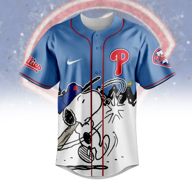 Customizable Phillies Snoopy Jersey - Personalize Your Name & Number - Image 2