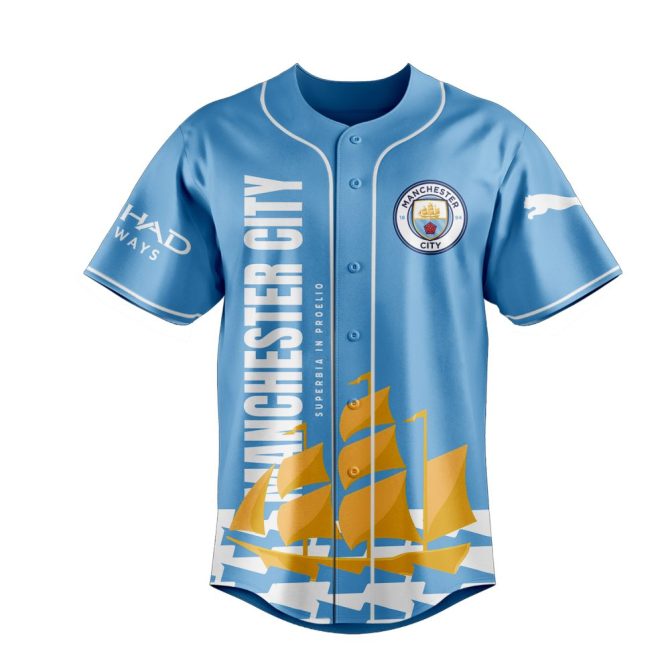 Manchester City Treble Winners Baseball Jersey - Celebrate Champions In Style! - Image 2