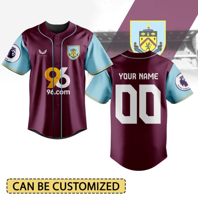 Customizable Burnley Fc Jersey - Premier League Style - Add Your Name & Number!
