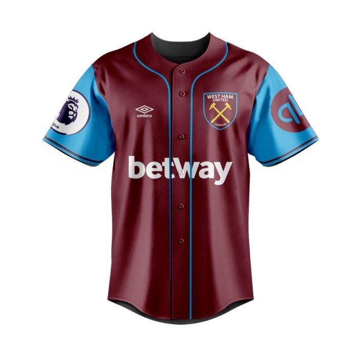 Customizable West Ham Baseball Jersey - Personalize With Your Name & Number! - Image 2