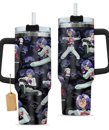 Anime-Themed Travel Mug With Handle & Straw - Stylish Insulated Tumbler For Fans