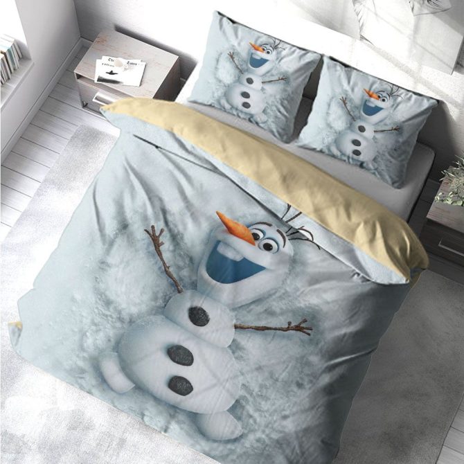 Cozy Olaf Themed Bedding Set - Twin/Full Size - Soft, Fun, And Perfect For Kids' Rooms - Image 2