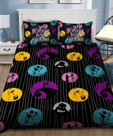 Nightmare Before Christmas Bedding Set - Cozy, Vibrant, Perfect For Fans!