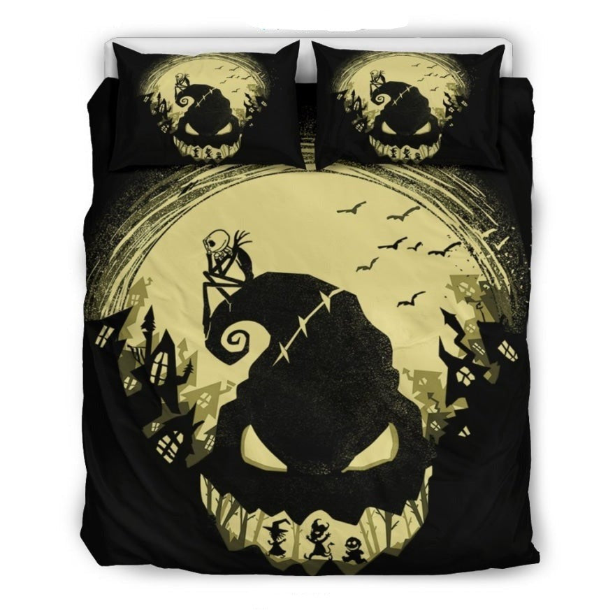 Spooky Halloween Comforter Set - Gothic Night Scene Bedding - King/Queen Sizes Available - Image 2