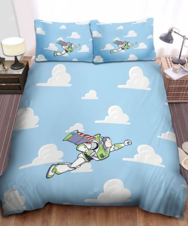 Cozy Space Adventure Themed Bedding Set - Twin/Full Size With Fun Print