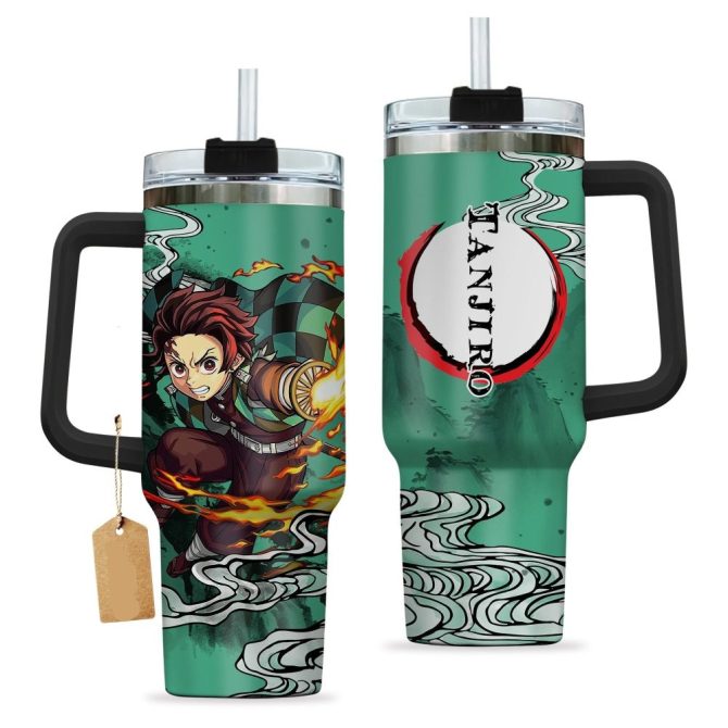 Anime Hero Stainless Steel Tumbler With Straw – 20Oz Insulated Travel Mug, Leak-Proof Lid