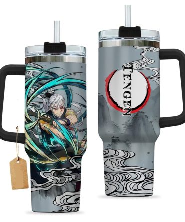 Anime-Inspired Travel Mug With Handle & Straw – Stylish & Durable For On-The-Go Sipping