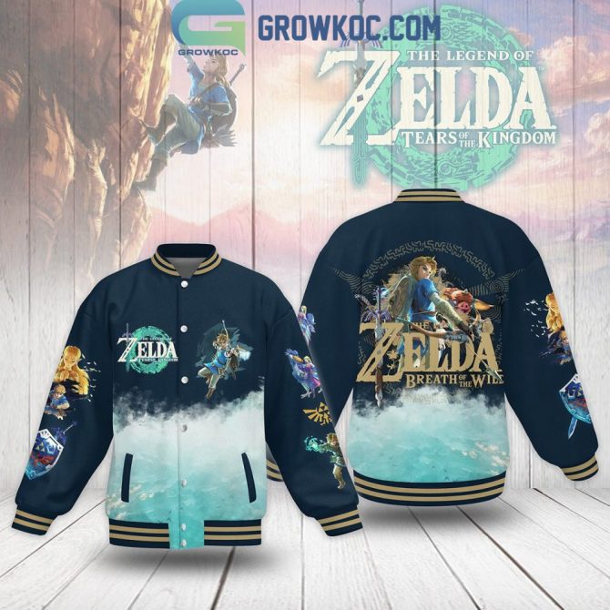 Legend Of Zelda Varsity Jacket - Breath Of The Wild & Tears Of The Kingdom Design - Gamer'S Dream!