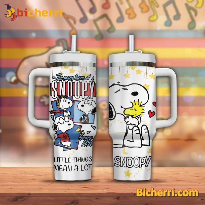 Charming Snoopy Stainless Steel Tumbler – Cute Cartoon Design, Perfect Gift For Peanuts Fans!