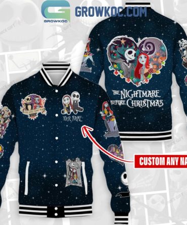 Custom Nightmare Before Christmas Varsity Jacket – Personalize With Your Name!