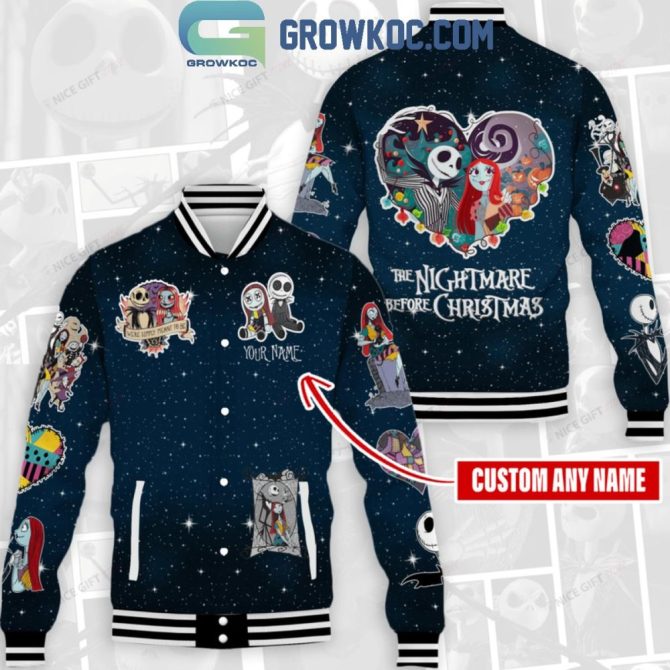 Custom Nightmare Before Christmas Varsity Jacket – Personalize With Your Name!