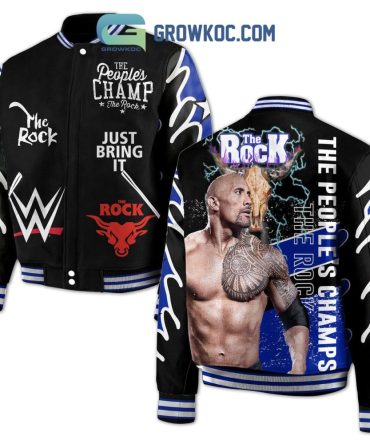 Limited Edition Wwe The Rock Varsity Jacket - The People'S Champ Design