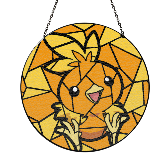 Charming Stained Glass Chicken Suncatcher - Vibrant Window Decoration For Home & Garden - Image 2