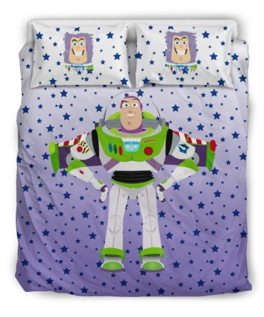 Buzz Lightyear Starry Twin Bedding Set – Cozy Kids' Comforter & Pillowcases