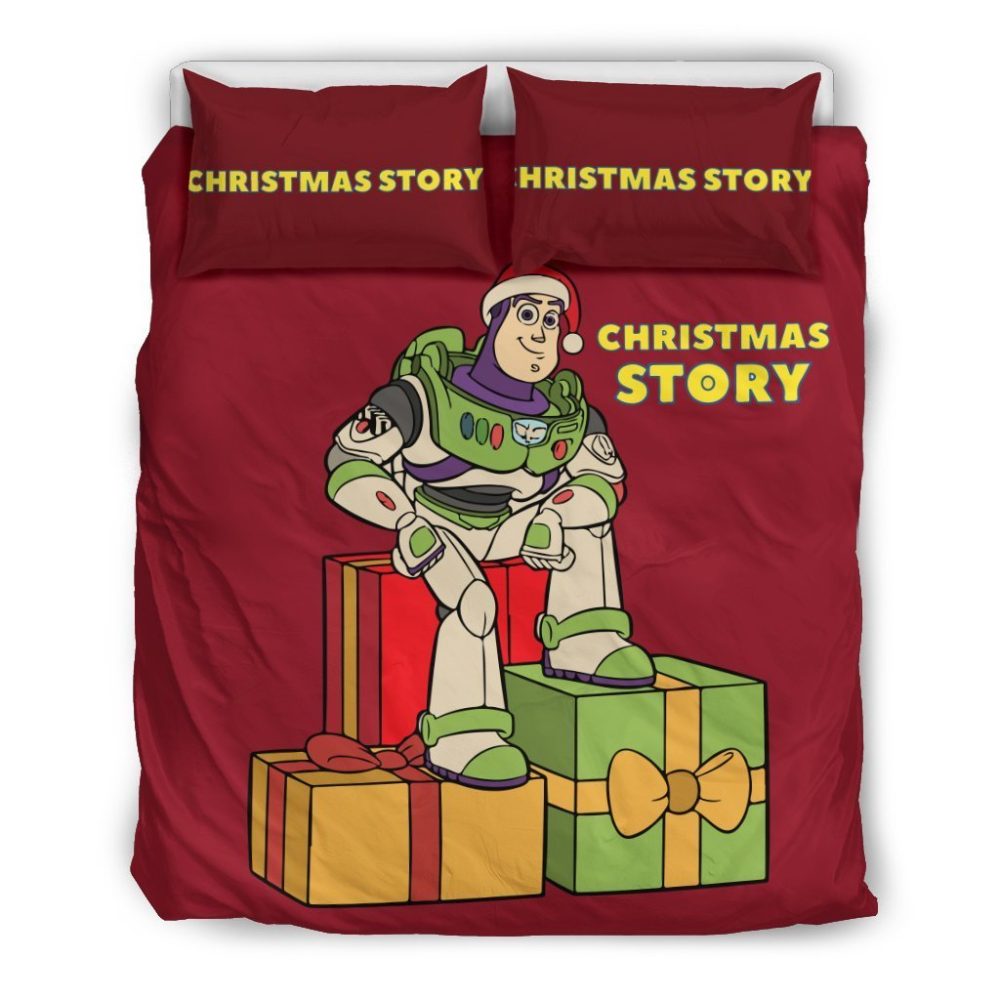 Festive Holiday Bedding Set With Hero Design – Cozy Christmas Comforter & Pillowcases