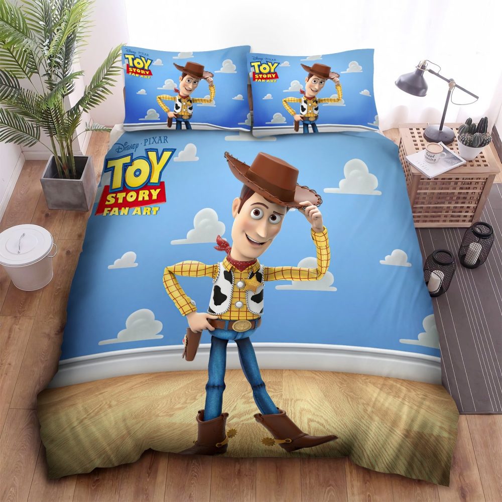 Toy Story Woody Bedding Set - Vibrant Cartoon Comforter & Pillowcases For Kids