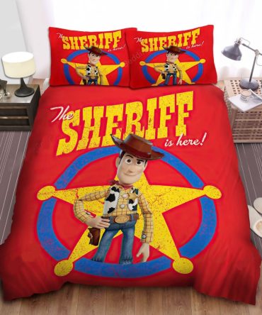 Kids' Sheriff Themed Bedding Set – Cozy & Fun Twin Duvet Cover With Pillowcases