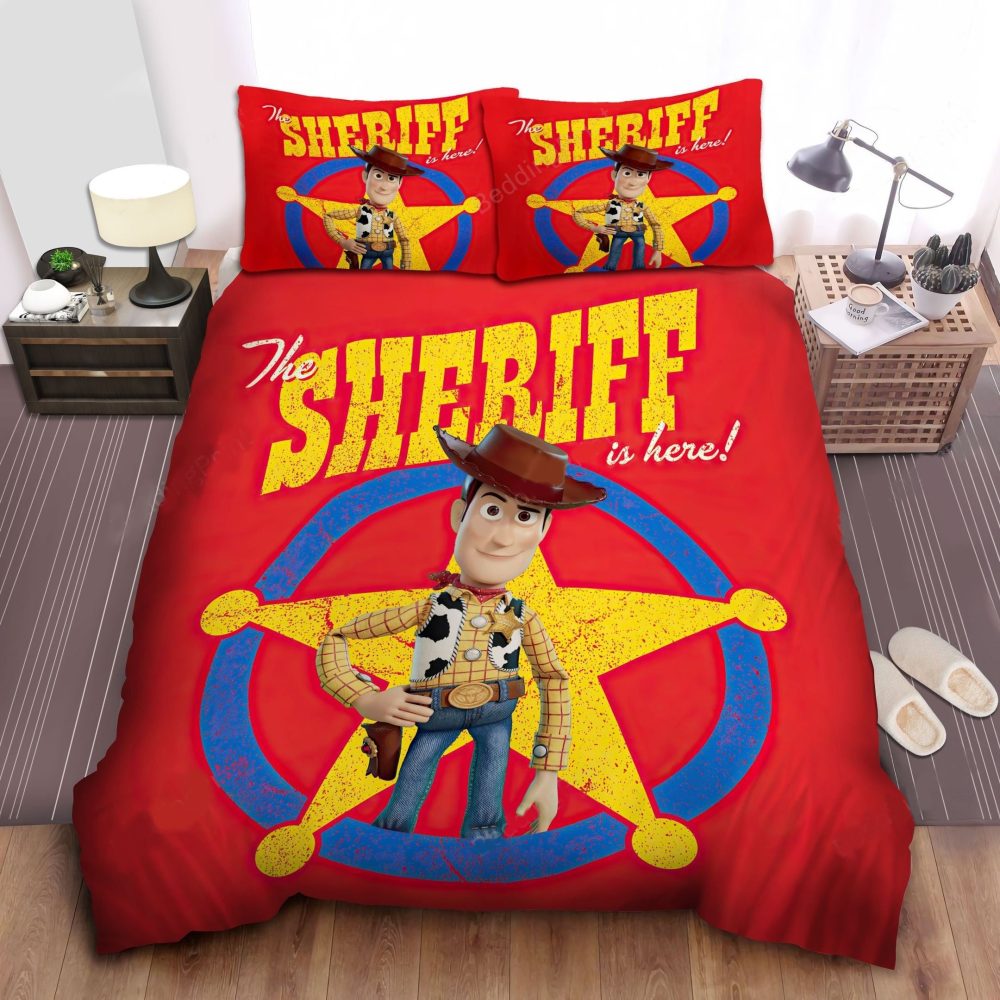 Kids' Sheriff Themed Bedding Set – Cozy & Fun Twin Duvet Cover With Pillowcases