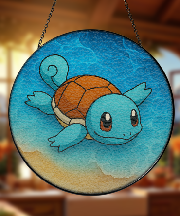 Adorable Turtle Stained Glass Suncatcher – Handmade Ocean Decor For Home & Garden
