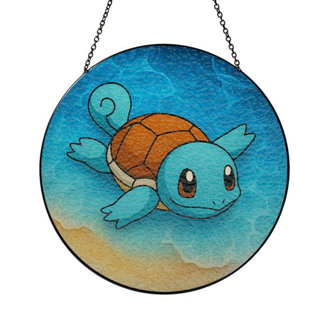 Adorable Turtle Stained Glass Suncatcher – Handmade Ocean Decor For Home & Garden - Image 3
