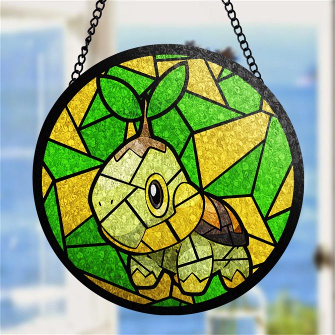 Stained Glass Style Green Turtle Suncatcher - Vibrant Window Decor For Nature Lovers - Image 5