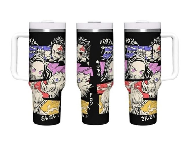 Anime Travel Mug - Insulated Coffee Tumbler With Handle, Leak-Proof, 20Oz - Perfect Gift For Fans!