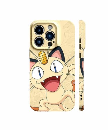 Pokémon Cute Cartoon Cat Meowth Iphone Case – Stylish & Durable Cover For Fans