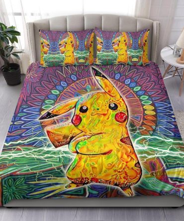 Vibrant Electric Cartoon Character Bedding Set - Cozy, Colorful, And Fun For Kids & Fans!