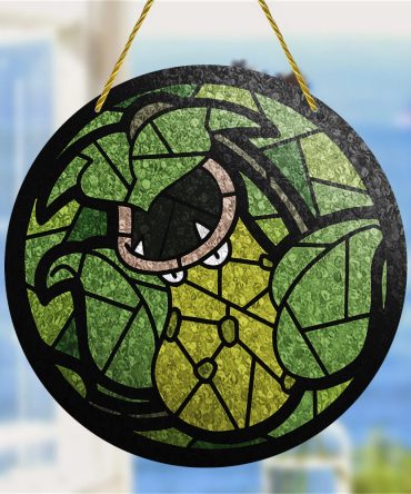 Handcrafted Green Dragon Stained Glass Suncatcher - Unique Home Decor Gift