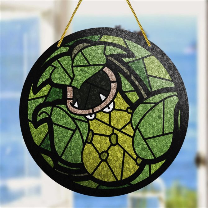 Handcrafted Green Dragon Stained Glass Suncatcher - Unique Home Decor Gift