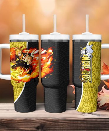 Anime Thermos Tumbler – Double-Walled, Leak-Proof Travel Mug With Handle & Straw – 20Oz