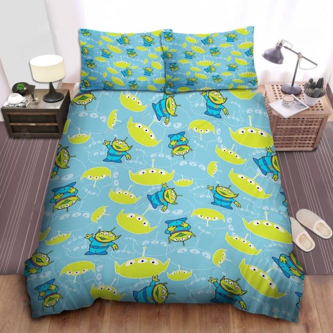 Cozy Alien-Inspired Kids Bedding Set – Fun Cartoon Design, Soft & Durable, Perfect For Little Dreamers!