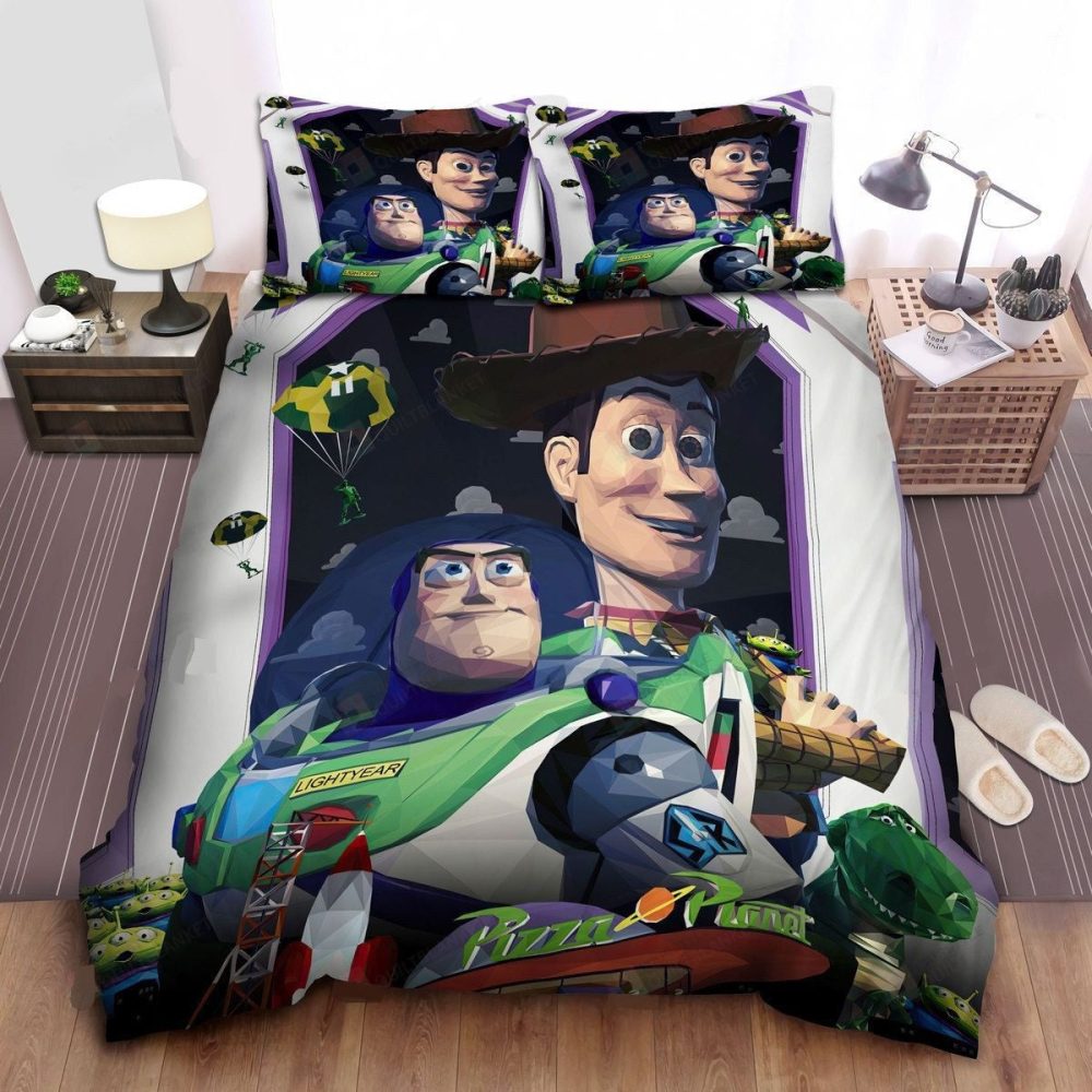 Kids' Toy-Themed Bedding Set - Cozy Twin Duvet Cover With Pillowcases For Boys & Girls Room