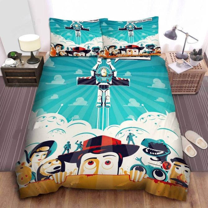 Cozy Cartoon Adventure Bedding Set For Kids - Vibrant Twin Duvet Cover With Pillowcases