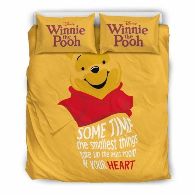 Cozy Disney Winnie The Pooh Bedding Set - Soft, Cute & Comfortable For Kids And Adults