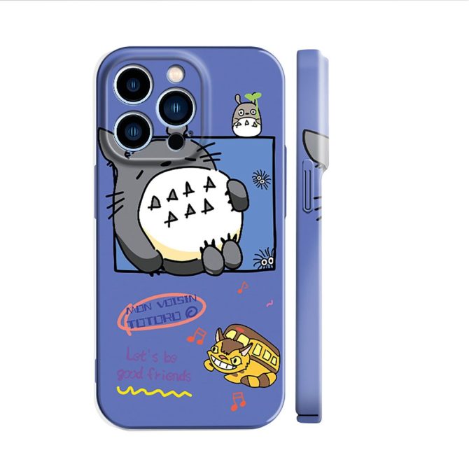 Adorable Cartoon Character Phone Case - Cute & Durable Design For Iphone - Perfect Gift For Anime Lovers!