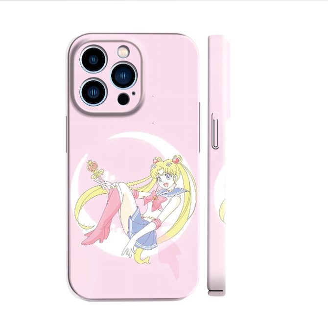Stylish Pink Anime Phone Case - Cute Moon Princess Design For Iphone 13 Pro - Image 2