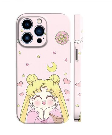 Adorable Pink Cartoon Character Phone Case For Iphone 14 Pro Max – Cute & Stylish Protection
