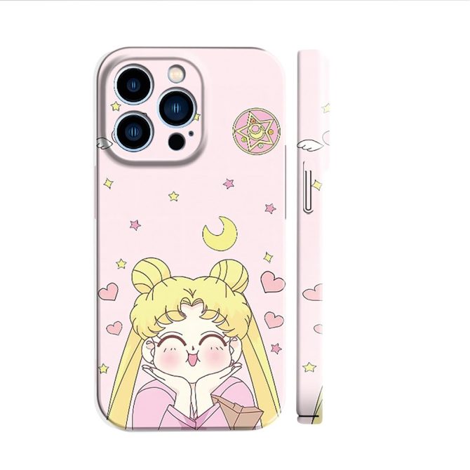 Adorable Pink Cartoon Character Phone Case For Iphone 14 Pro Max – Cute & Stylish Protection - Image 2