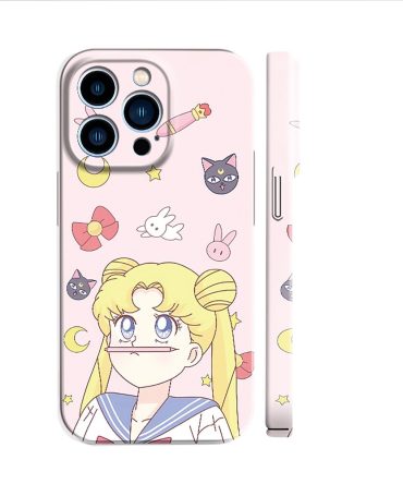 Sailor Moon Adorable Anime Sailor Girl Iphone Case - Cute Pastel Cartoon Design