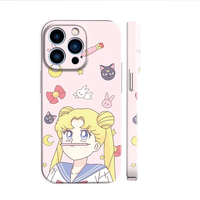 Sailor Moon Adorable Anime Sailor Girl Iphone Case - Cute Pastel Cartoon Design