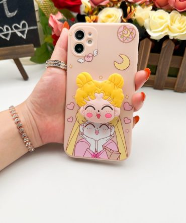 Cute Moon Princess Iphone Case – Kawaii Cartoon Design, Protective & Stylish