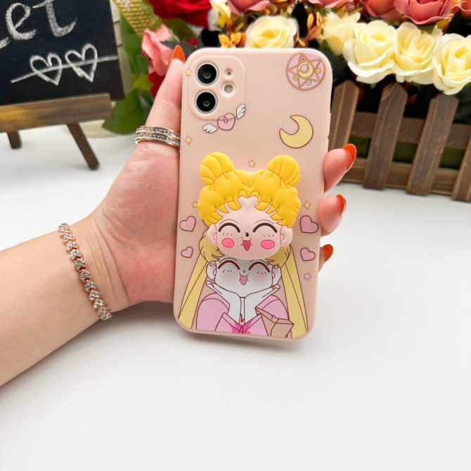 Cute Moon Princess Iphone Case – Kawaii Cartoon Design, Protective & Stylish